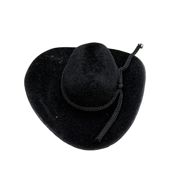 2" ACI Black Flocked Stetson Cowboy Hat