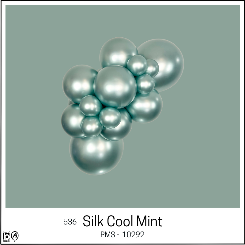 260 Sempertex Nozzle Up Silk Cool Mint Twisting - Entertainer Latex Balloons | 50 Count