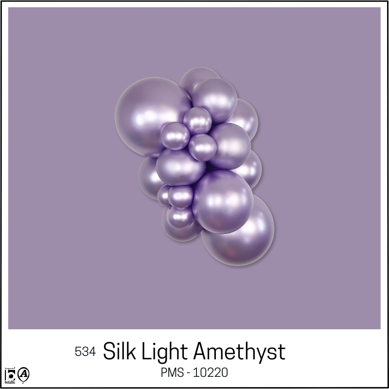 5" Sempertex Silk Light Amethyst Latex Balloons | 100 Count