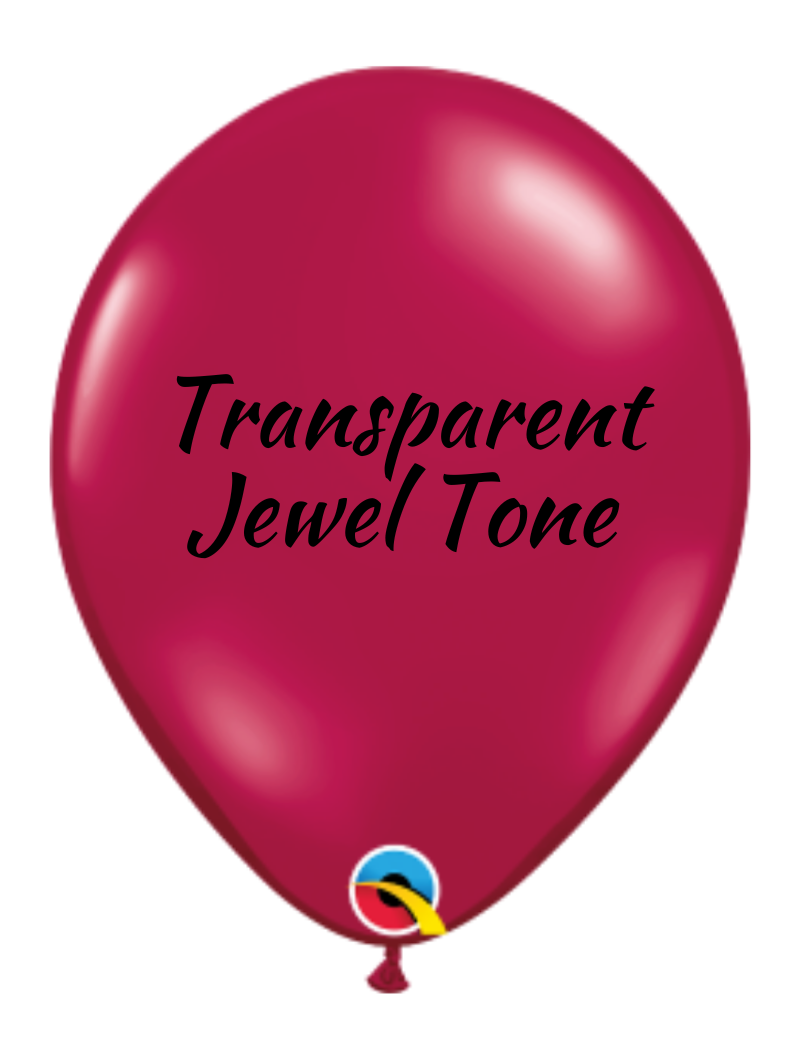 11" Qualatex Jewel Sparkling Burgundy Latex Balloons (Discontinued) | 100 Count