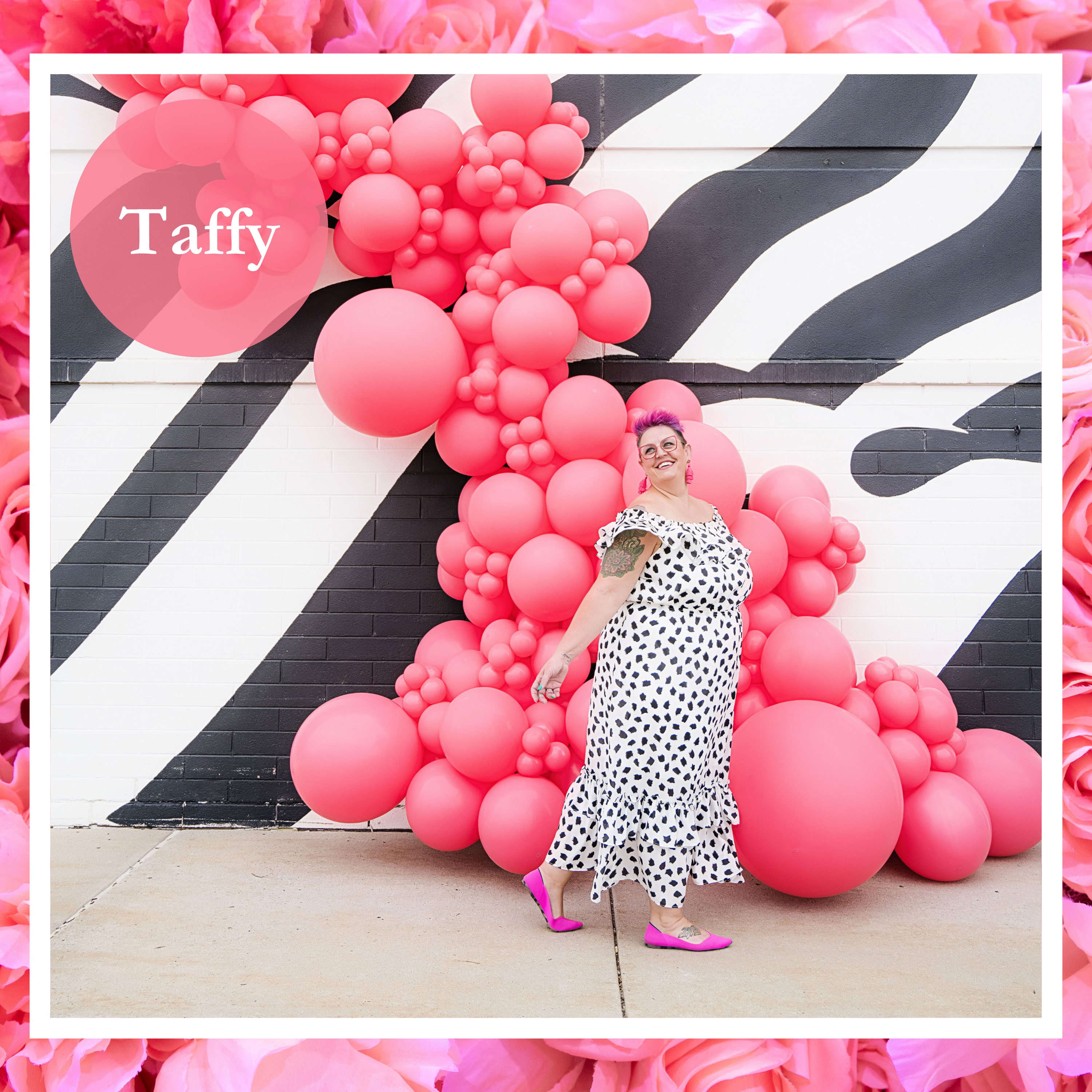 36" TUFTEX Taffy - Coral Pink Latex Balloons - 3 Foot Giant | 2 Count