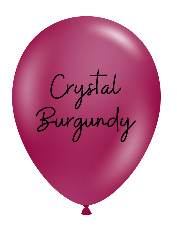 17" TUFTEX Crystal Burgundy Latex Balloons (Discontinued) | 72 Count