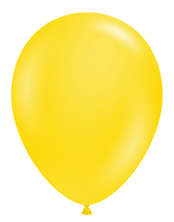 17" TUFTEX Yellow Latex Balloons | 72 Count