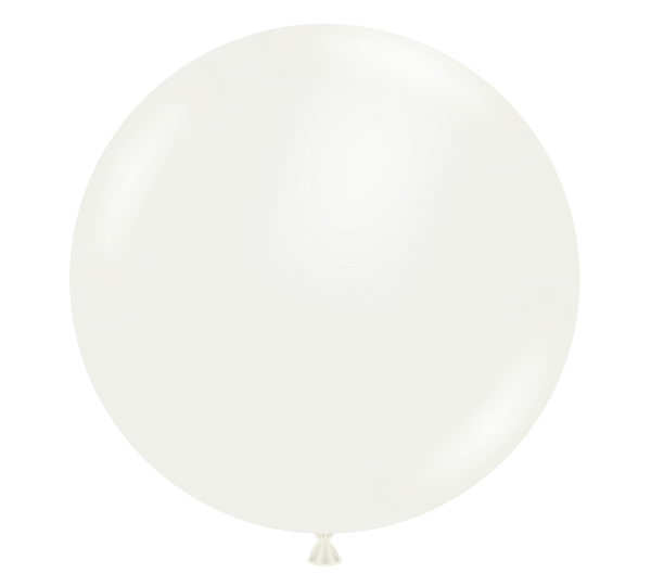 36" TUFTEX White Latex Balloons - 3 Foot Giant | 2 Count