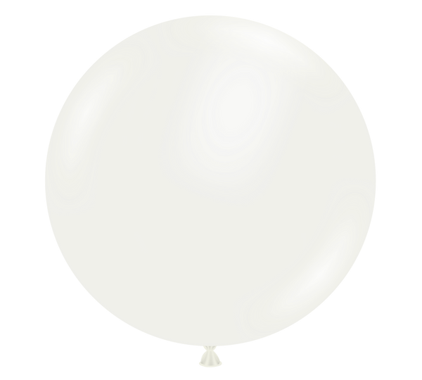 24" TUFTEX White Latex Balloons | 25 Count