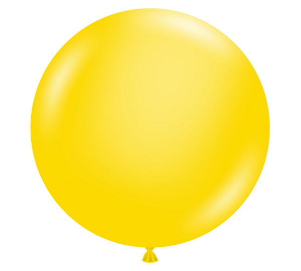 36" TUFTEX Yellow Latex Balloons - 3 Foot Giant | 2 Count