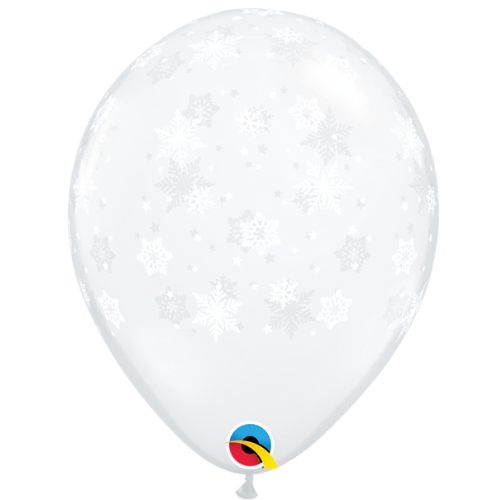 16" Snowflakes-A-Round Latex Balloons | 50 Count