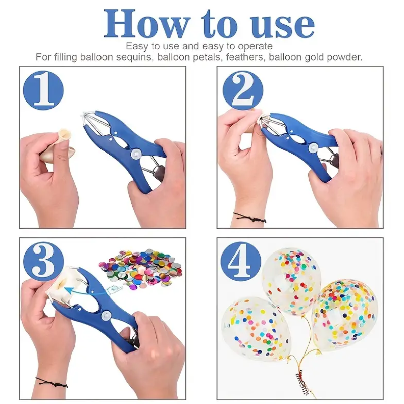 Balloon Stuffing Pliers - Easy To Fill Balloons With Confetti! | 1 Count