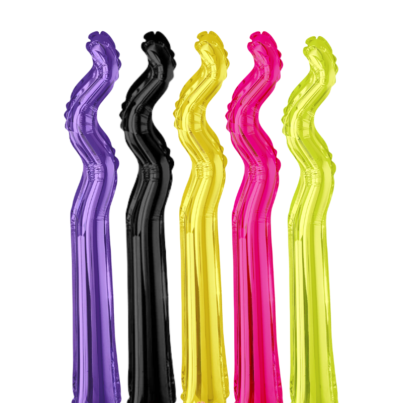 Globos Kurly Zig Zag de 14" | Compra 5 o más y ahorra un 20 %