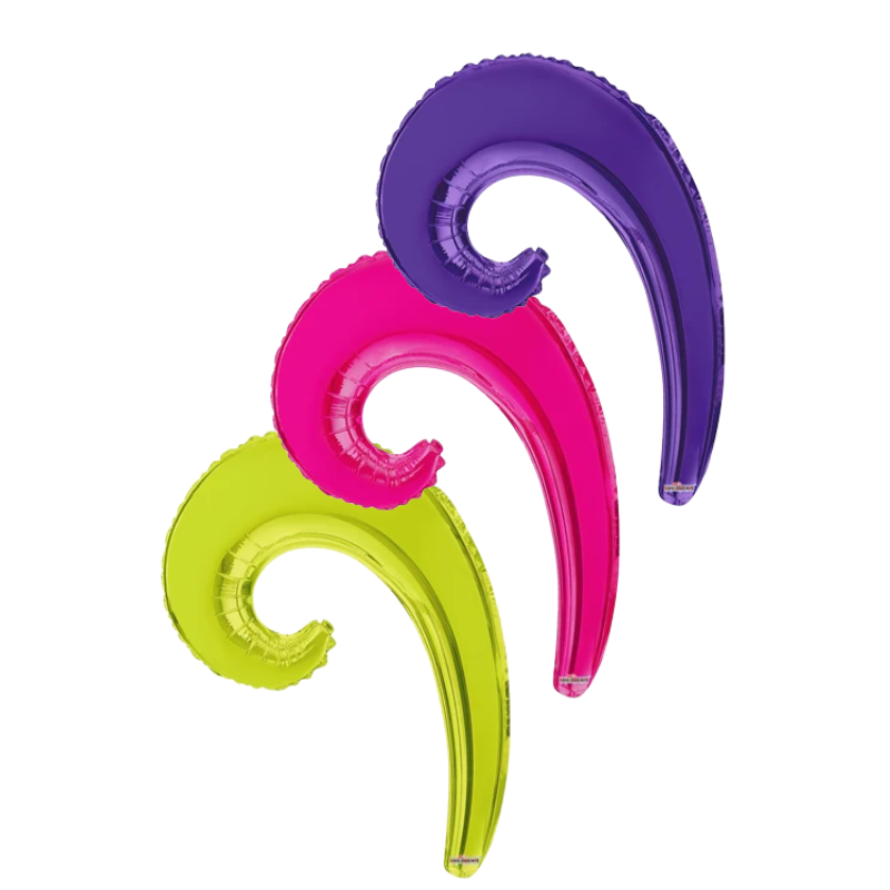 14" Kurly Wave Balloons | Buy 5 Or More Save 20%