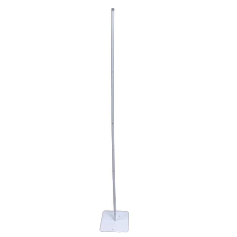 6' Silver Rainbow White Aluminum Snap & Click Column Kit