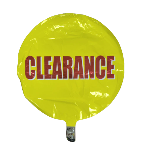 18" Foil Clearance Balloon