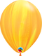 11" Qualatex Yellow & Orange SuperAgate Latex Balloons | 25 Count