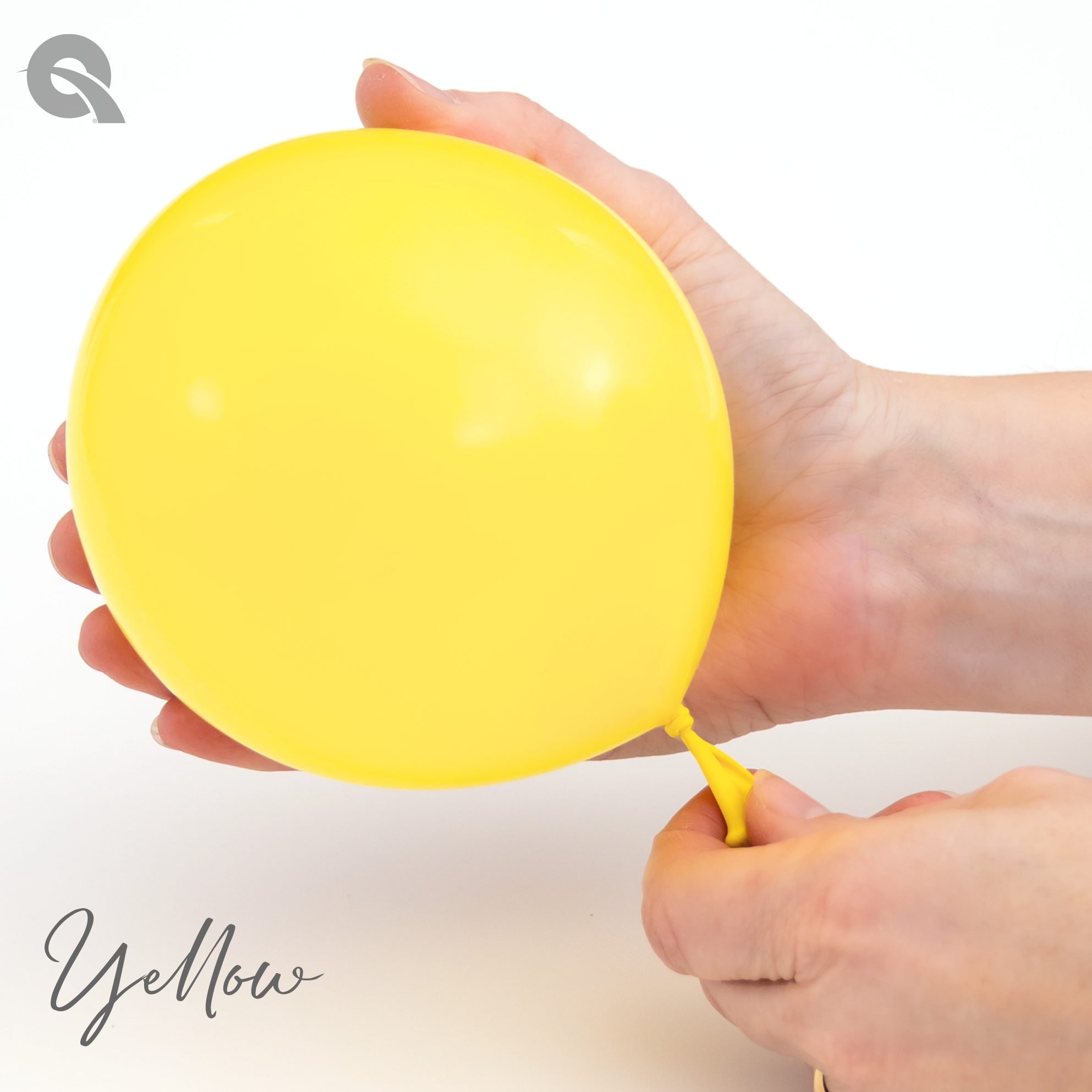 9" Qualatex Yellow Latex Balloons | 100 Count