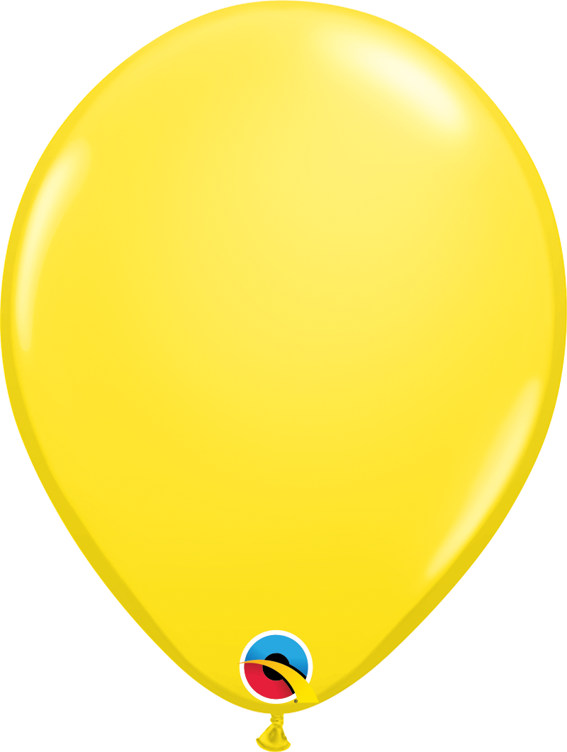 11" Qualatex Yellow Latex Balloons | 100 Count