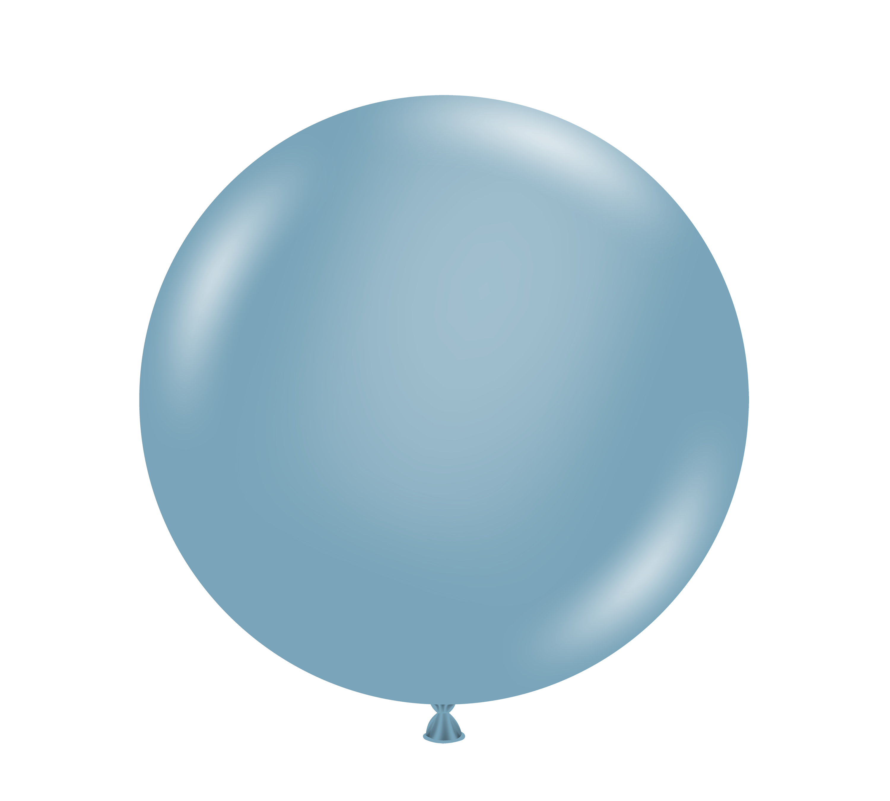 36" TUFTEX Blue Slate Latex Balloons - 3 Foot Giant | 2 Count