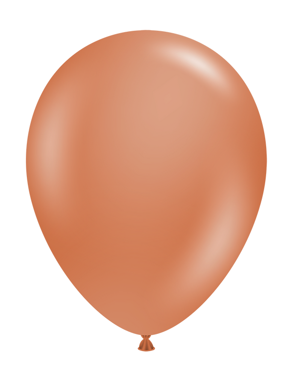 5" TUFTEX Burnt Orange Latex Balloons | 50 Count