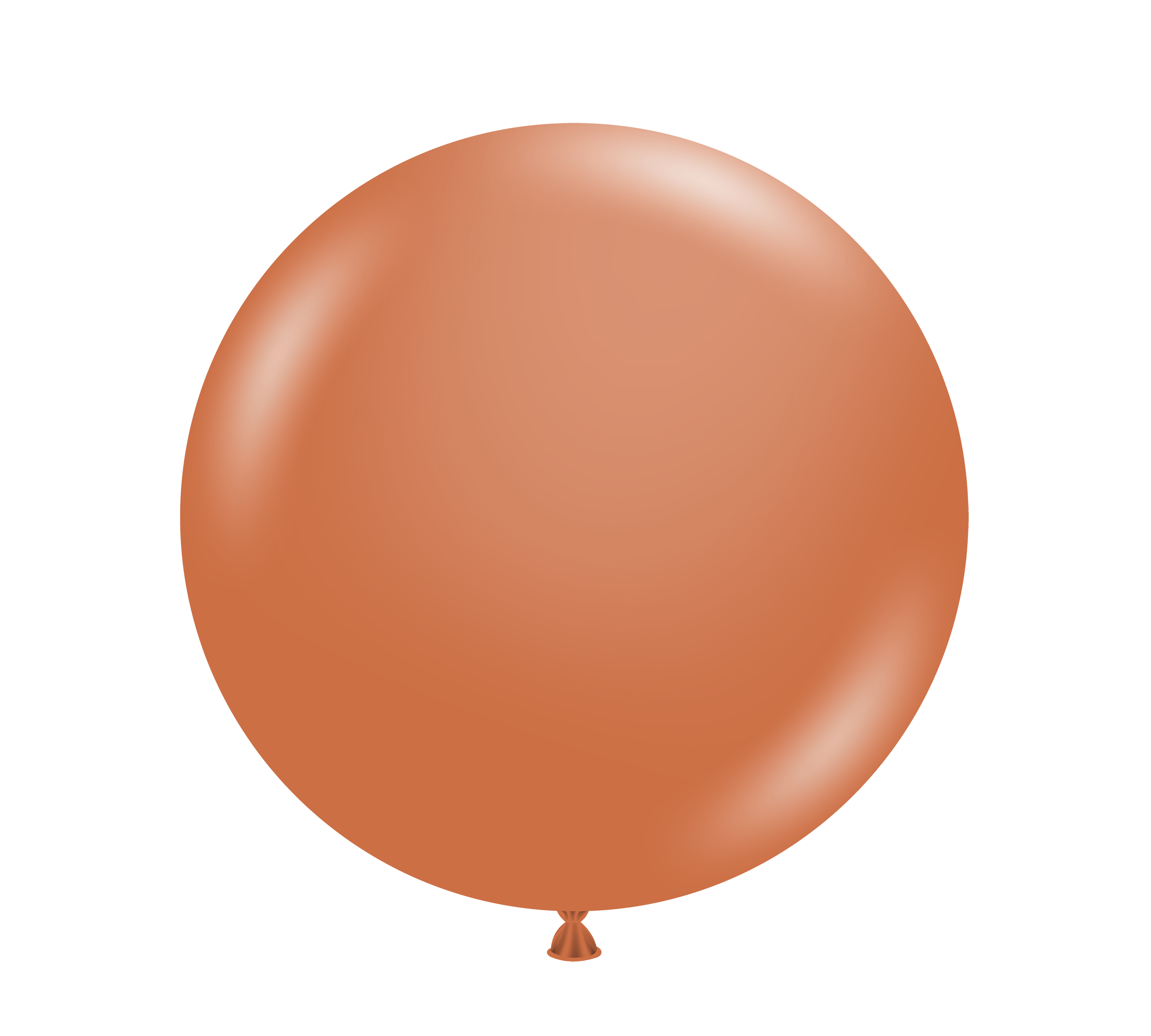 36" TUFTEX Burnt Orange Latex Balloons - 3 Foot Giant | 2 Count