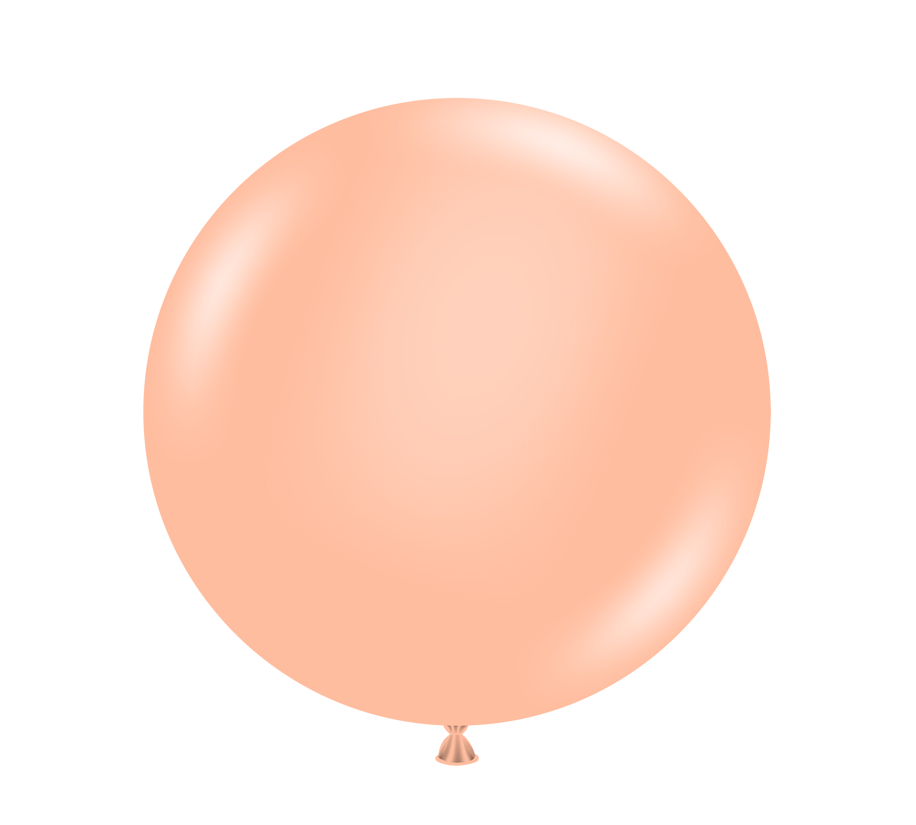 24" TUFTEX Cheeky - Peach Latex Balloons | 25 Count