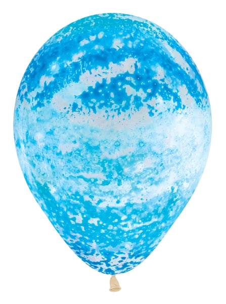 11" Sempertex Graffiti Sky Blue Latex Balloons | 50 Count