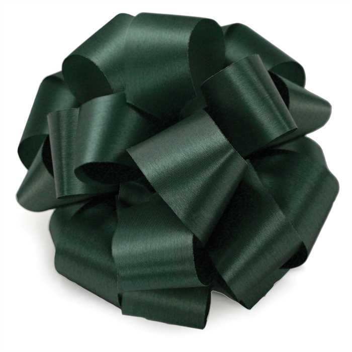 #40 McGinley Satin Hunter Green Satin Lustre Ribbon - 2 1/2" Wide, 50 Yards Long | 1 Spool