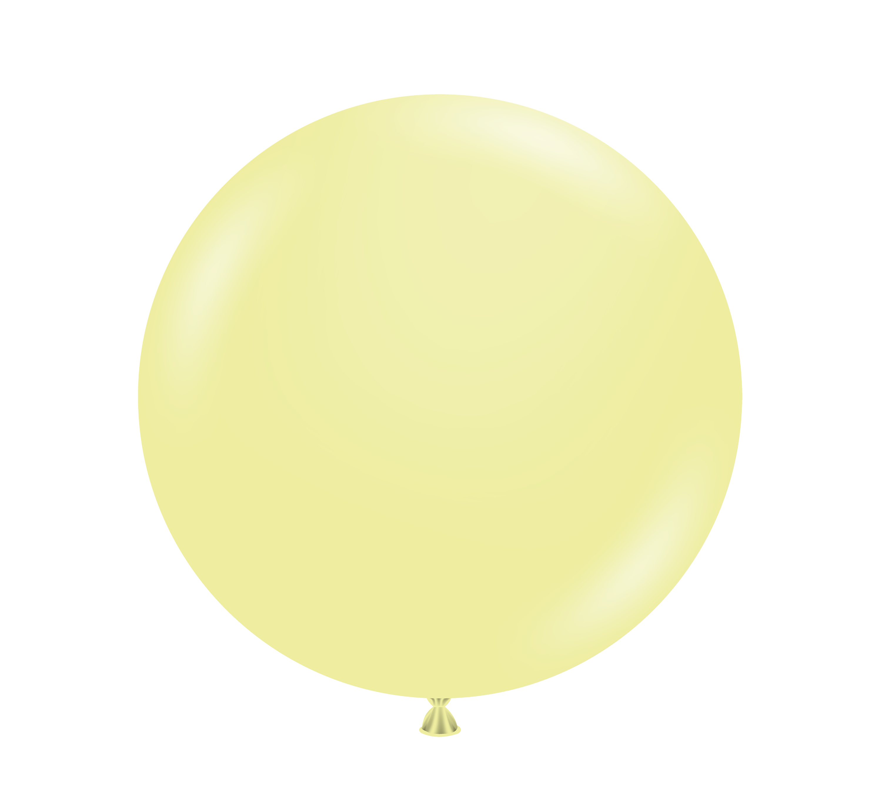 36" TUFTEX Lemonade - Pastel Yellow Latex Balloons - 3 Foot Giant | 2 Count