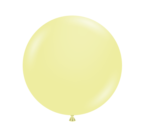 36" TUFTEX Lemonade - Pastel Yellow Latex Balloons - 3 Foot Giant | 2 Count
