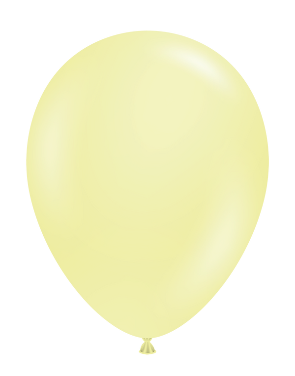 11" TUFTEX Lemonade - Pastel Yellow Latex Balloons | 100 Count