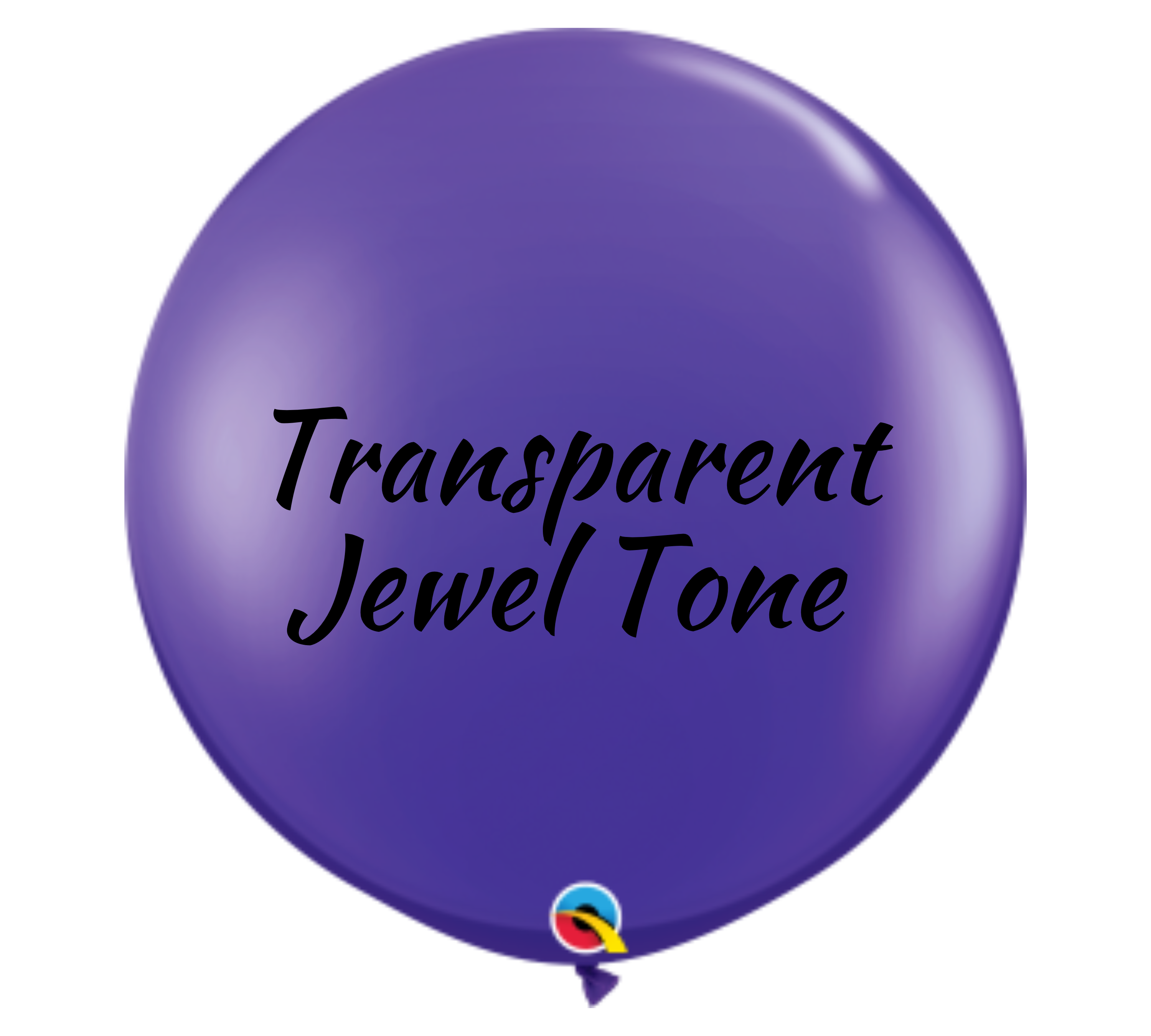 36" Qualatex Jewel Quartz Purple Latex Balloons - 3 Foot Giant | 2 Count