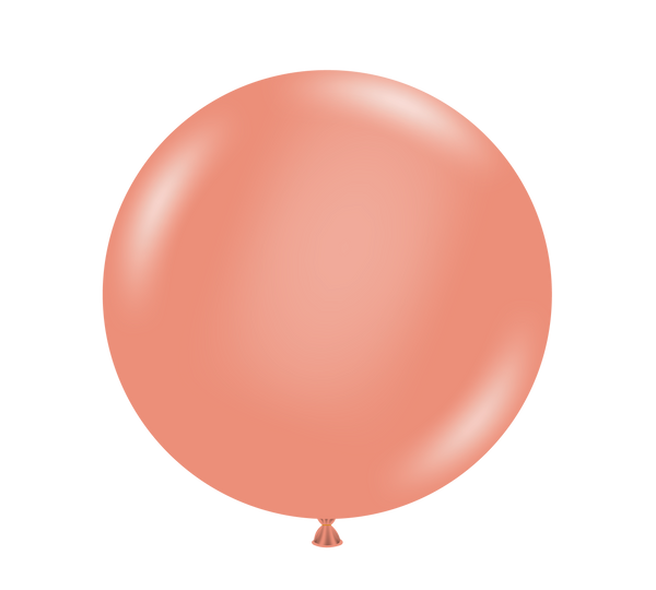 36" - 3 Foot TUFTEX Metallic Pearlized Rose Gold Latex Balloons | 2 Count