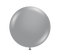 24" TUFTEX Metallic Pearlized Silver Latex Balloons | 25 Count