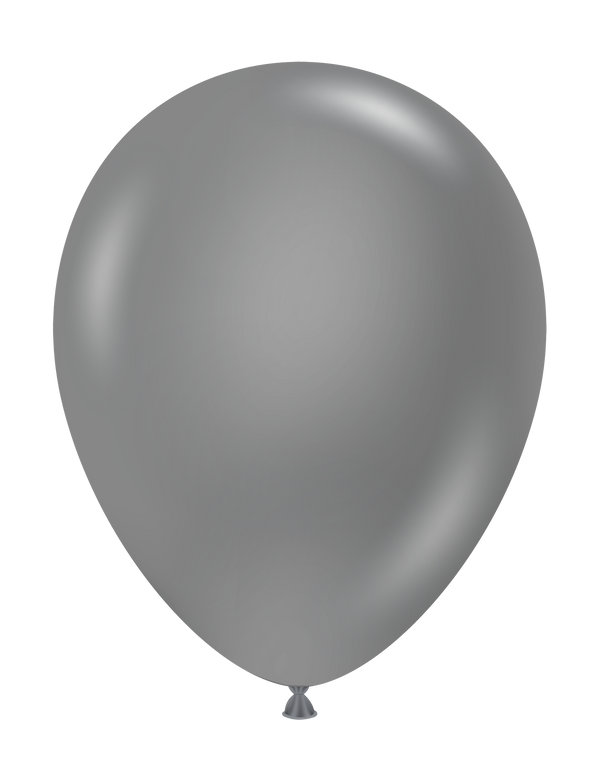 17" TUFTEX Metallic Pearlized Silver Latex Balloons | 72 Count