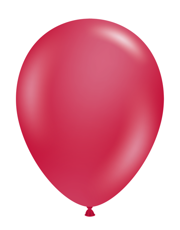 5" TUFTEX Metallic Pearlized Starfire Red Latex Balloons | 50 Count