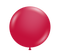 24" TUFTEX Metallic Pearlized Starfire Red Latex Balloons | 25 Count