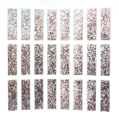 1.5" Silver Glitter Letters Single Sheets