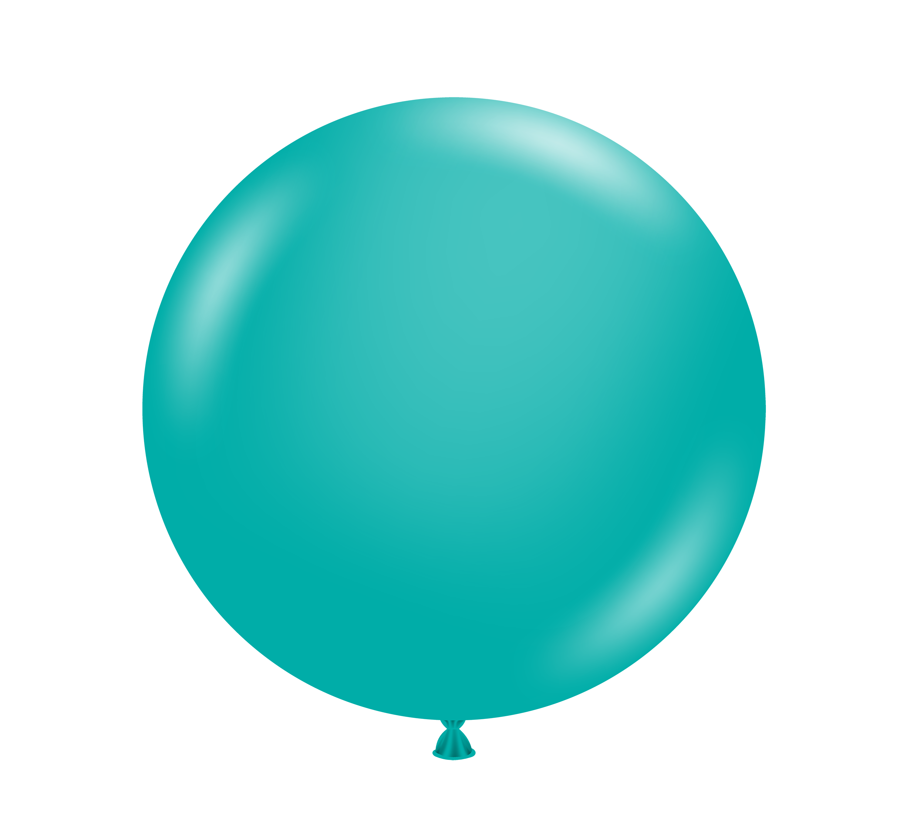 24" TUFTEX Teal Latex Balloons | 25 Count