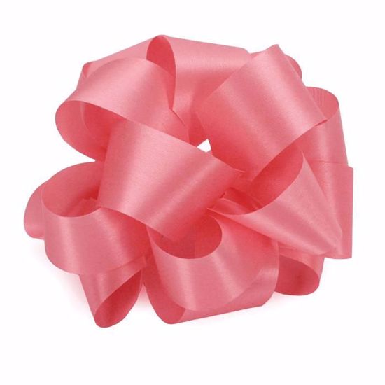 001-09, Large satin ribbon rose with green leaf-100 pieces