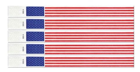 Wristbands Brazaletes - American Flag