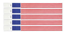Pulseras Brazaletes - Bandera Americana 