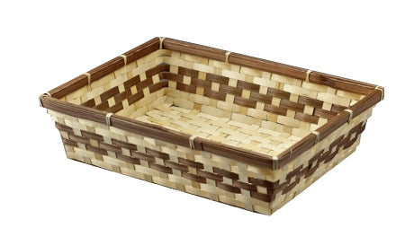 Cestas rectangulares de bambú de 12" | 48 unidades - ¡Solo $4.79 cada una!