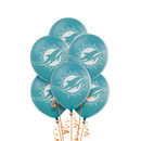 12" Miami Dolphins NFL Printed Latex Balloons