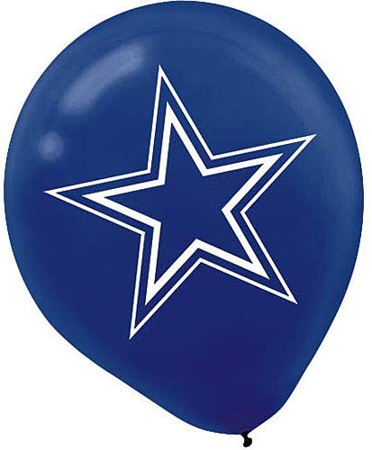 12" Dallas Cowboys NFL Printed Latex Balloons