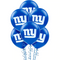 Globos de látex impresos de la NFL de los Gigantes de Nueva York de 12"