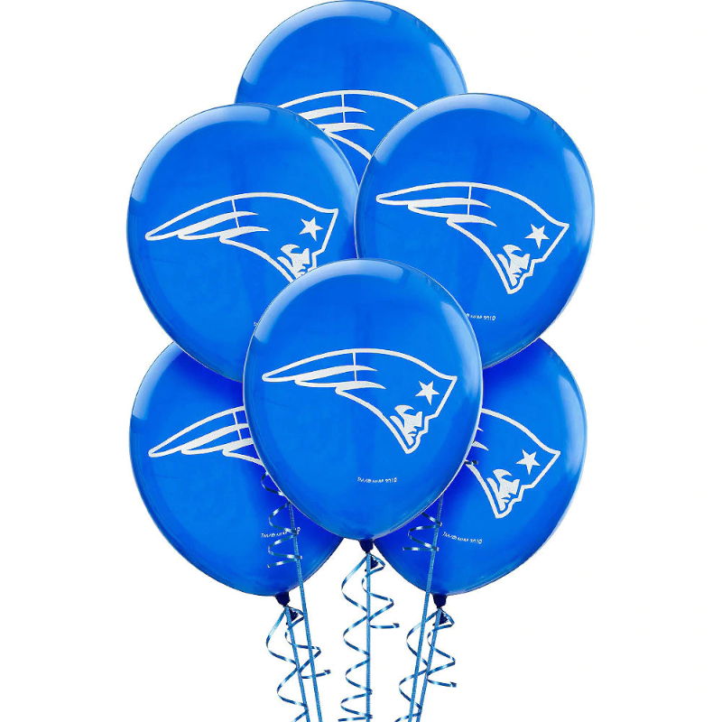12" New England Patriots NFL Printed Latex Balloons