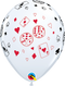 11" Cards & Dice Latex Balloon | 50 Count