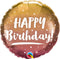 Globo de aluminio dorado y dorado rosa de 18" Happy Birthday Ombre | Compre 5 o más y ahorre un 20 %