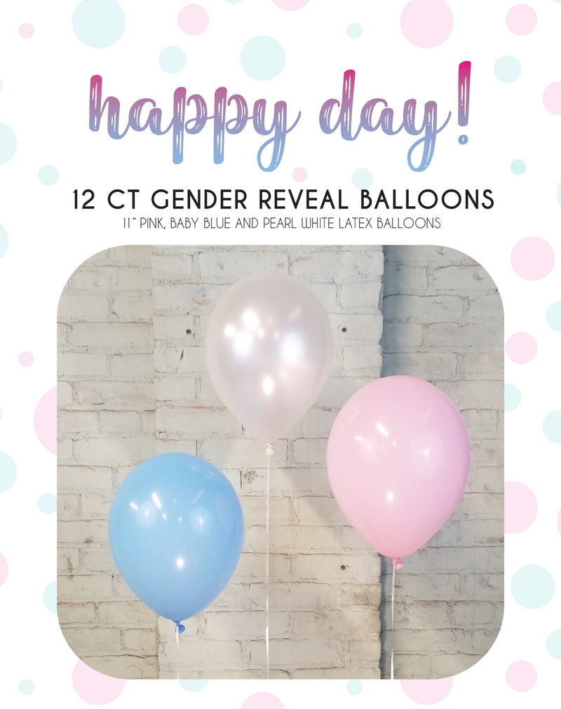 Globos de revelación de género de 12 ct