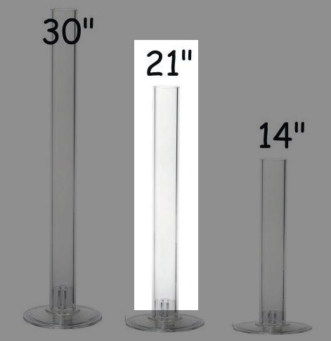 Lomey Columns 21" - Diseño floral y globo | Alternativa al helio
