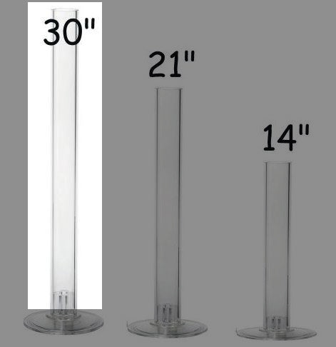Lomey Columns 30" - Diseño floral y globo | Alternativa al helio