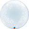 24" Fancy Filigree Deco Bubble Balloon